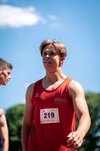 Milian Zirbus (LG Osterode) am 02.07.2022 waehrend den NLV+BLV Leichtathletik-Landesmeisterschaften im Jahnstadion in Goettingen (Tag 1)